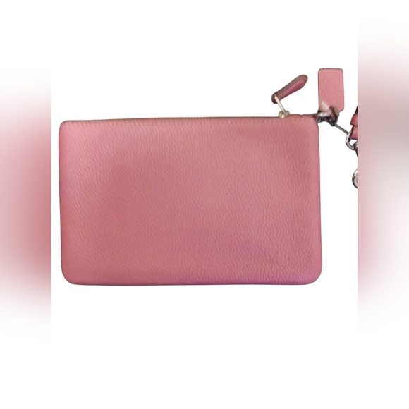 Coach - NWOT - Raspberry Colored Clutch Purse, Zippered Closure, 2 Pockets... - Picture 2 of 16